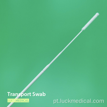 Transporte Swab nasal no tubo com palito de plástico